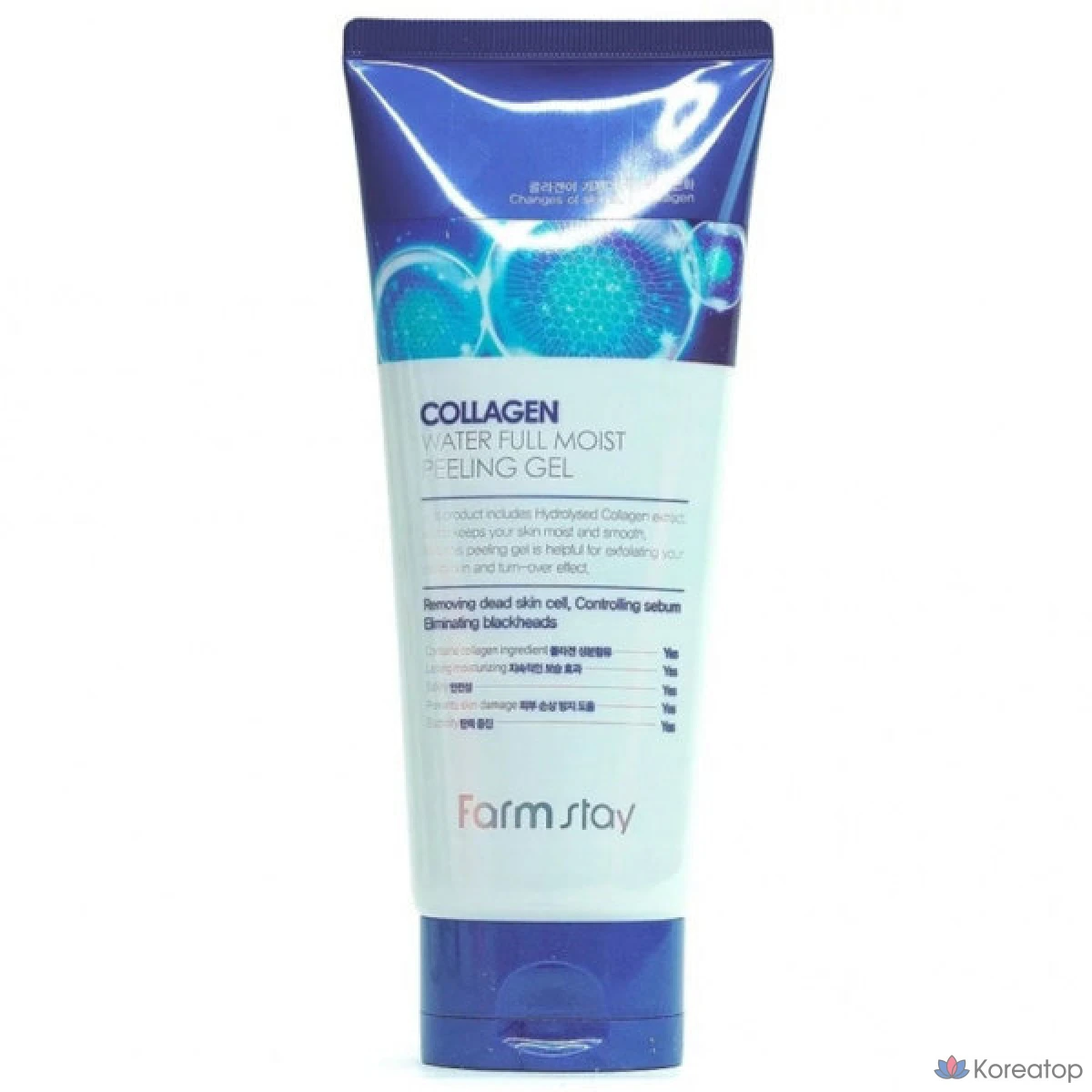 Пилинг FarmStay Collagen Water Full Moist Peeling Gel, 180 мл, 1 шт.