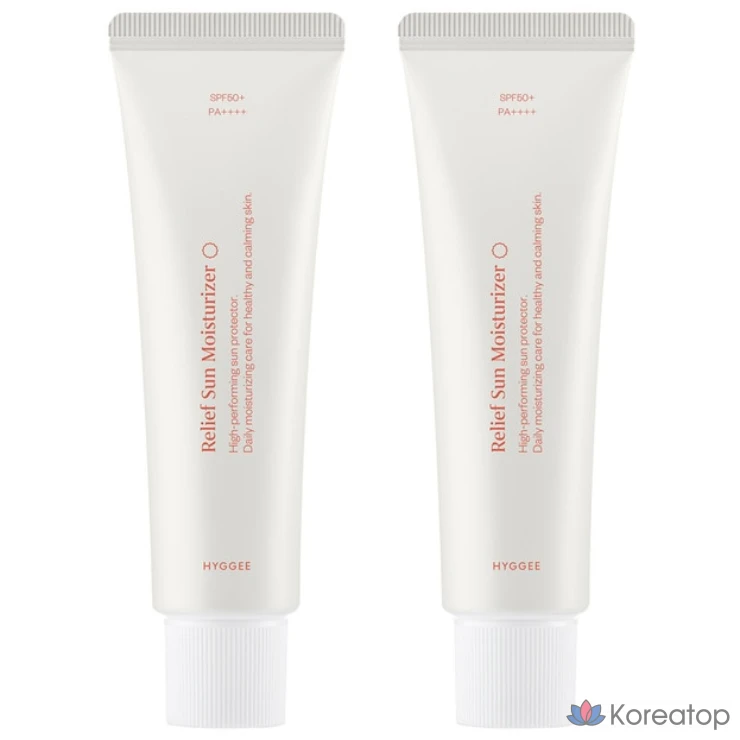 Солнцезащитный крем HYGGEE Relief Sun Cream, 50 мл, 2 шт.