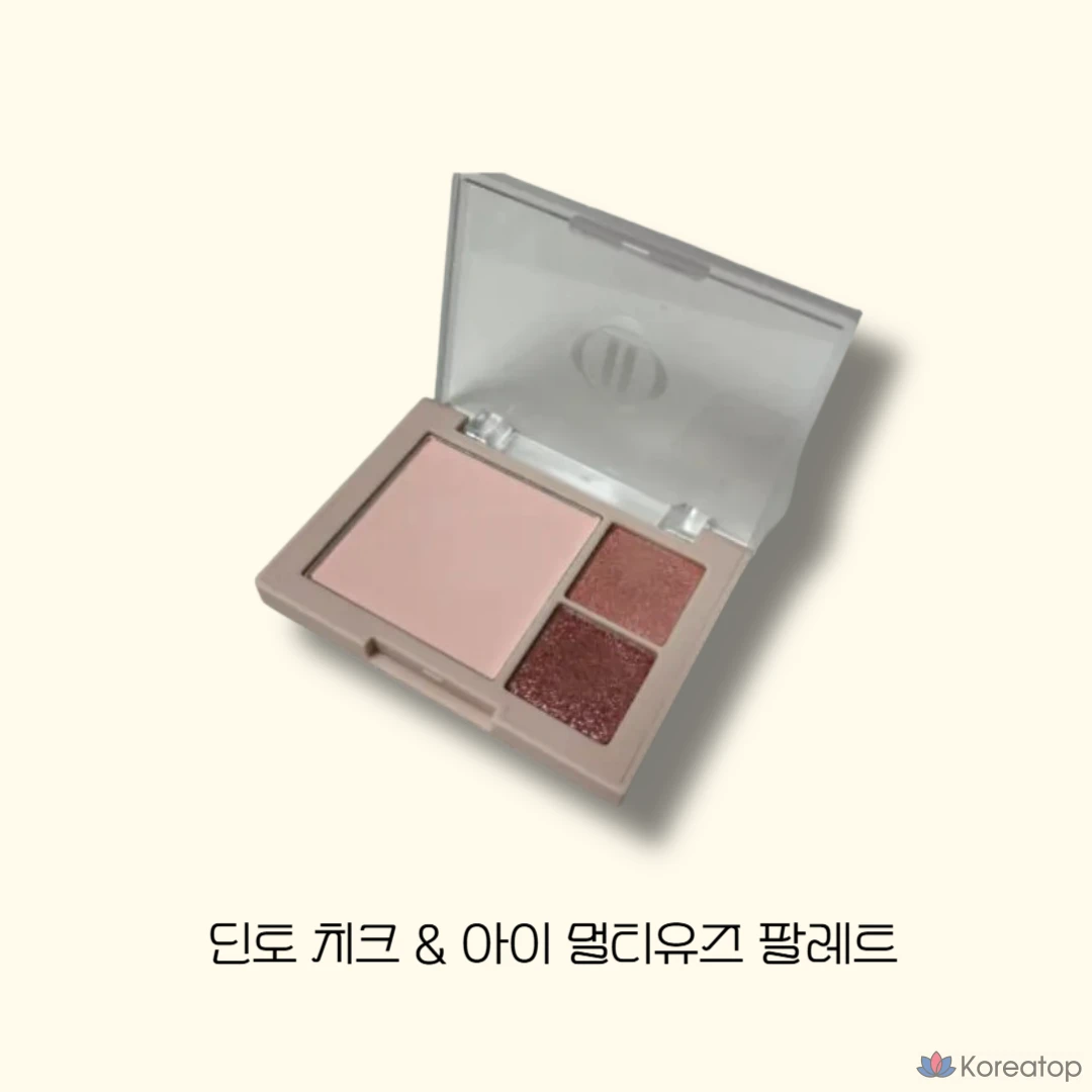 Многофункциональная палетка для лица и глаз Dinto Cheek &amp; Eye Multi-Use Palette, оттенок 762 Pink Sha, 6.5 г, 1 шт.