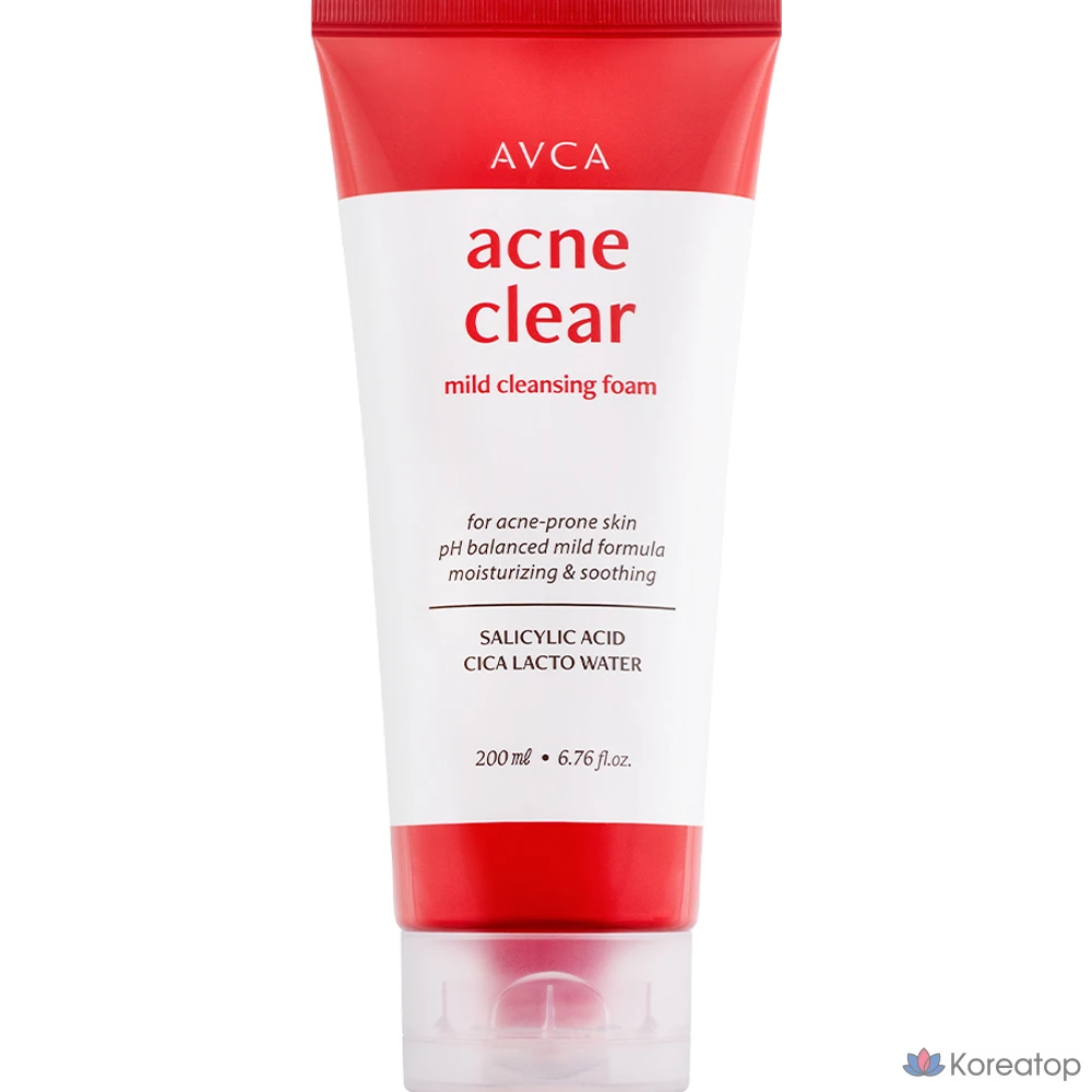 Очищающая пенка AVCA Acne Clear Cleansing Foam, 200 мл, 1 шт.