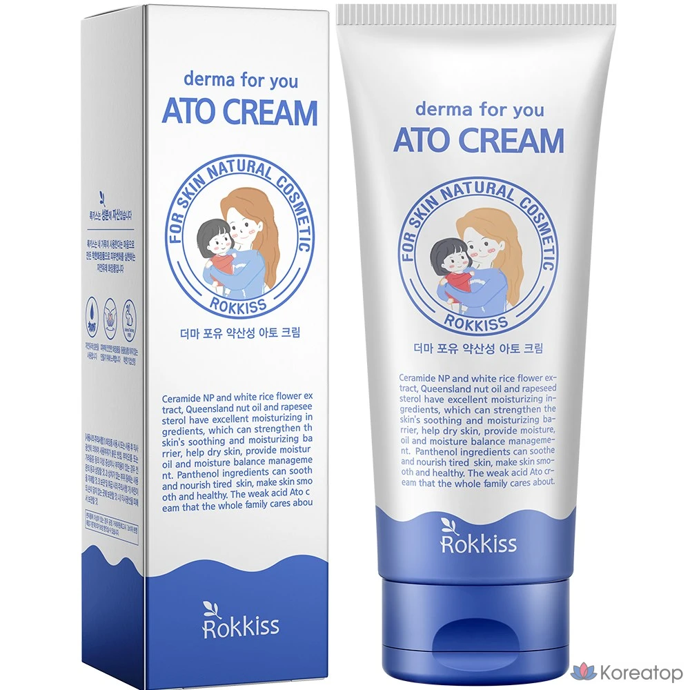Крем для лица Rokkiss Derma For U Low pH Ato Cream, 150 мл, 1 шт.
