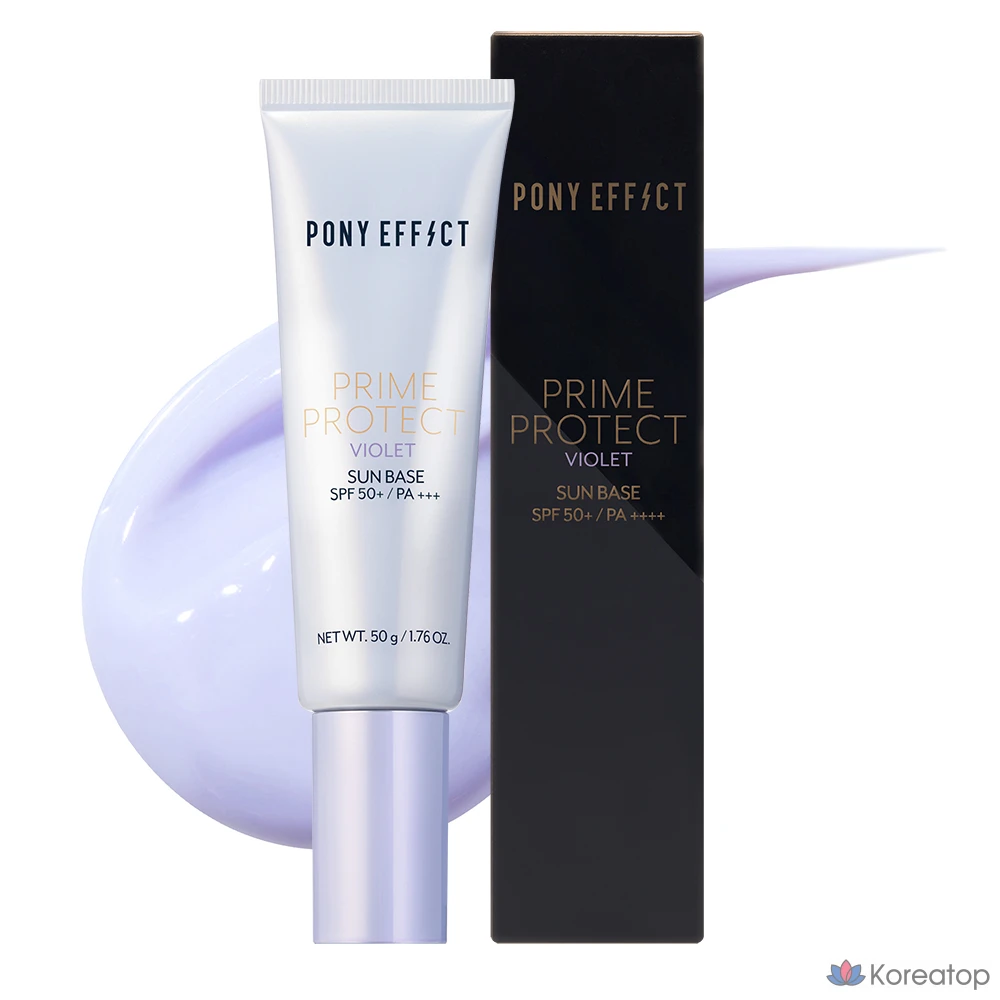 Солнцезащитный крем Pony Effect Prime Protect Violet Sun Base SPF50+ PA+++, 50 г, 1 шт.