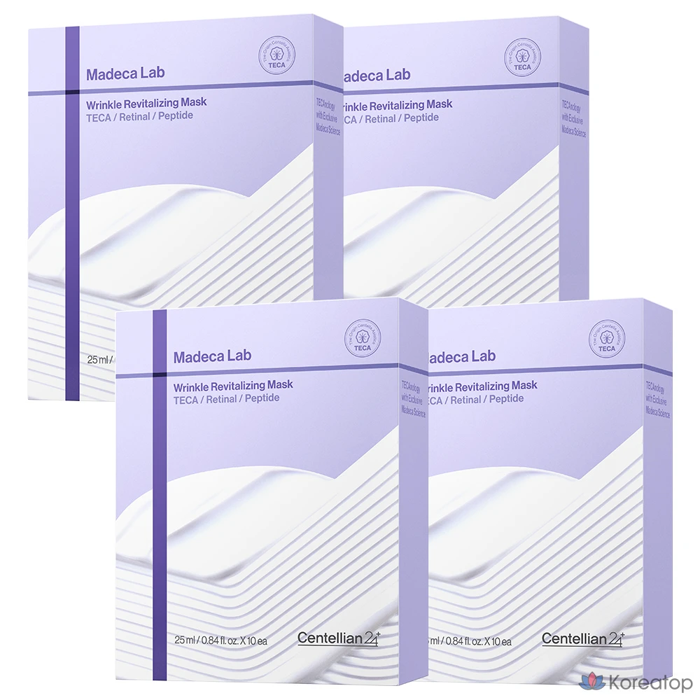 Тканевая маска для лица Centellian24 Madeca Lab Mask Wrinkle Revitalizing, 40 шт.
