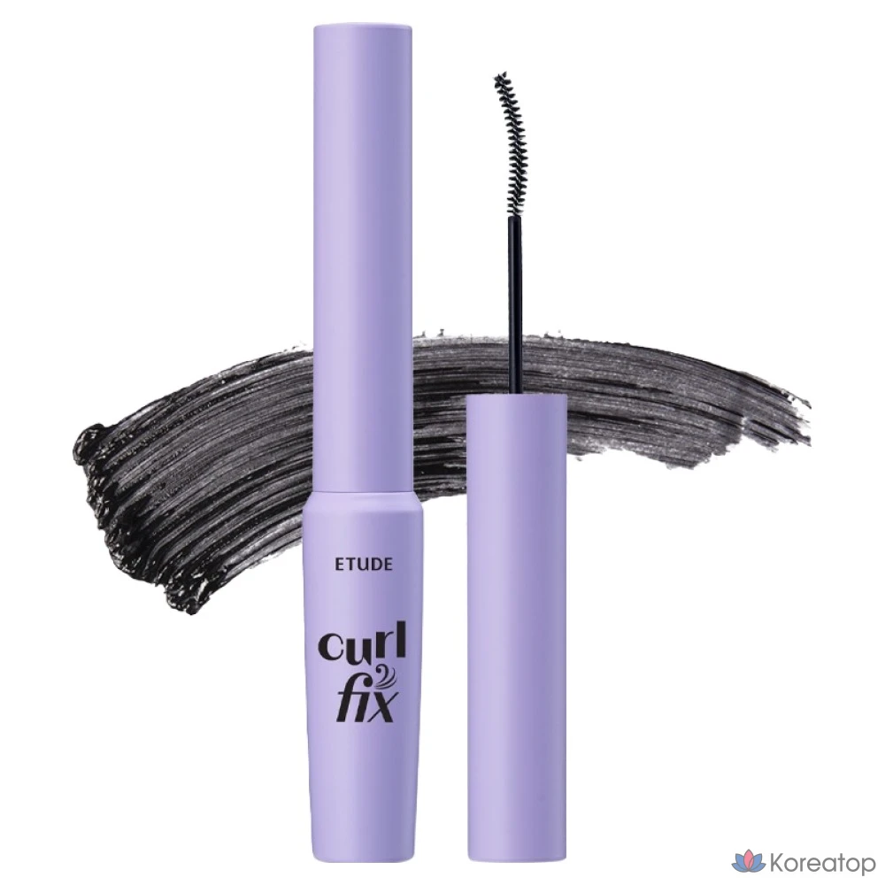 Тушь для ресниц Etude House Curl Fix Skinny Mascara, оттенок 01 Black, 3 г, 1 шт.