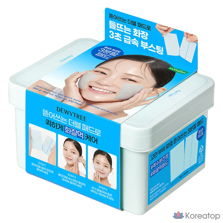 Пилинг-пэды Dewytree Pick&Quick Makeup Base Double Pad, 380 г, 100 шт.