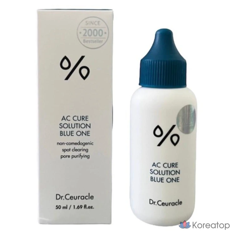 Ампульная сыворотка Dr. Ceuracle Spot Soothing AC Cure Blue One, 50 мл, 1 шт.