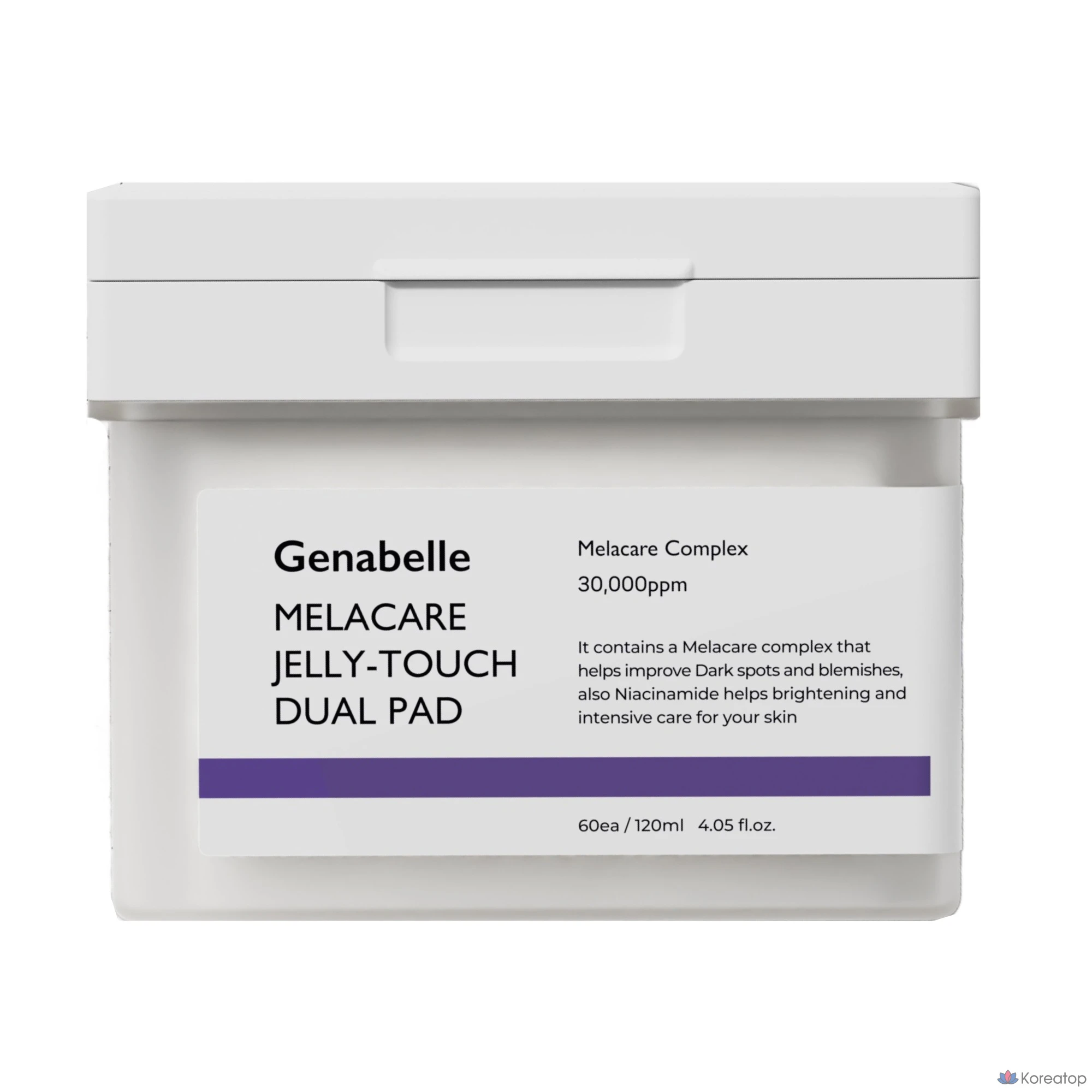 Пэды Genabelle Melacare Jelly Touch Dual, 60 шт.