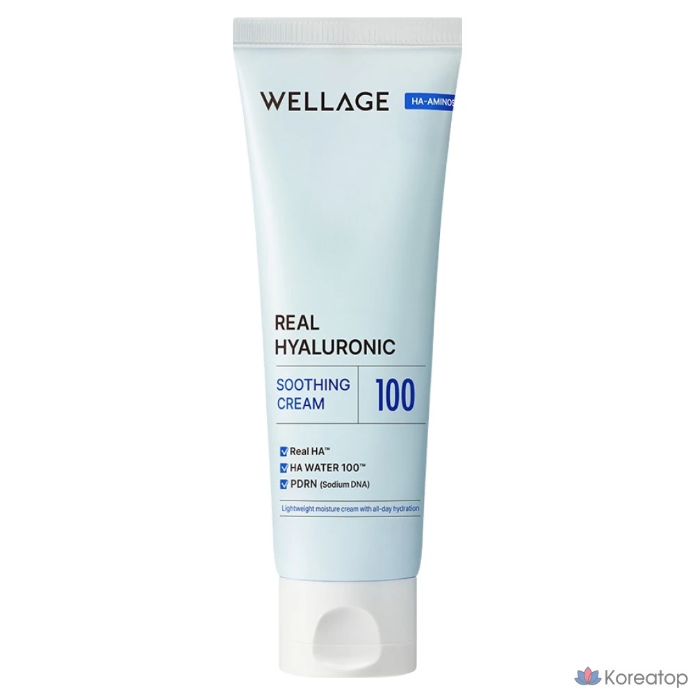 Крем WELLAGE Real Hyaluronic Soothing Cream, 80 мл, 1 шт.