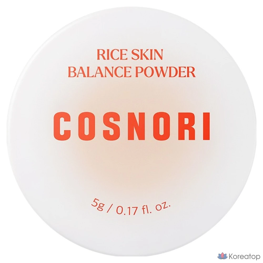 Пудра для лица Cosnori Rice Skin Balance Powder, оттенок White, 5 г, 1 шт.