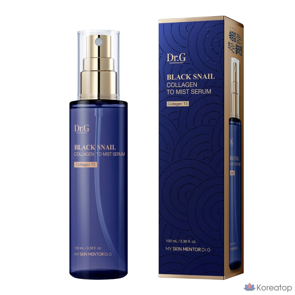 Сыворотка-мист Dr. G Black Snail Collagen Two Mist Serum, 100 мл, 1 шт.