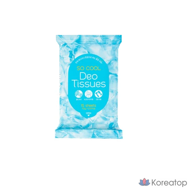 Тканевая маска для лица Prreti So Cool Deo Tissue, 15 шт.
