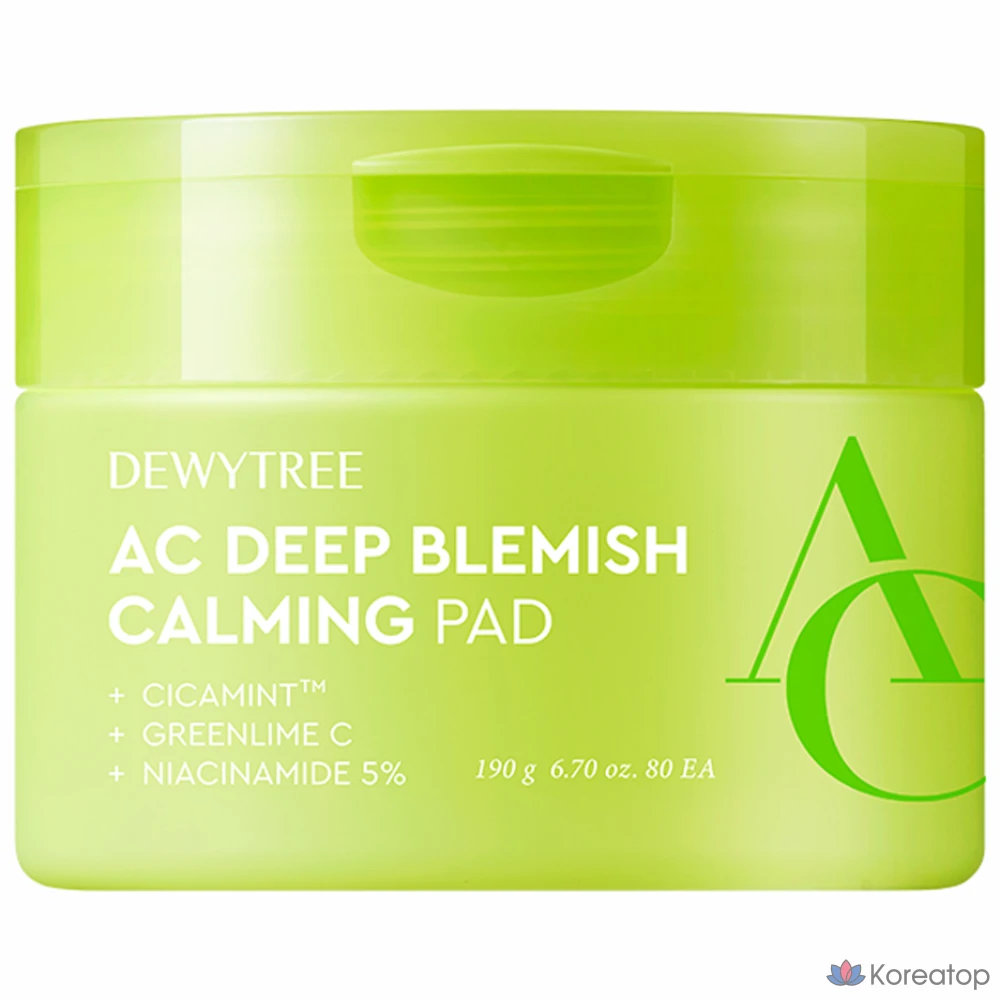 Пэды для лица Dewytree AC Deep Calming Spot Pad, 190 г, 80 шт.