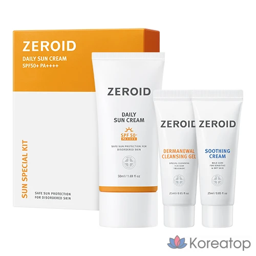 Солнцезащитный крем ZEROID Daily Sunscreen Special Set SPF50+/PA++++, 50 мл, 1 шт.