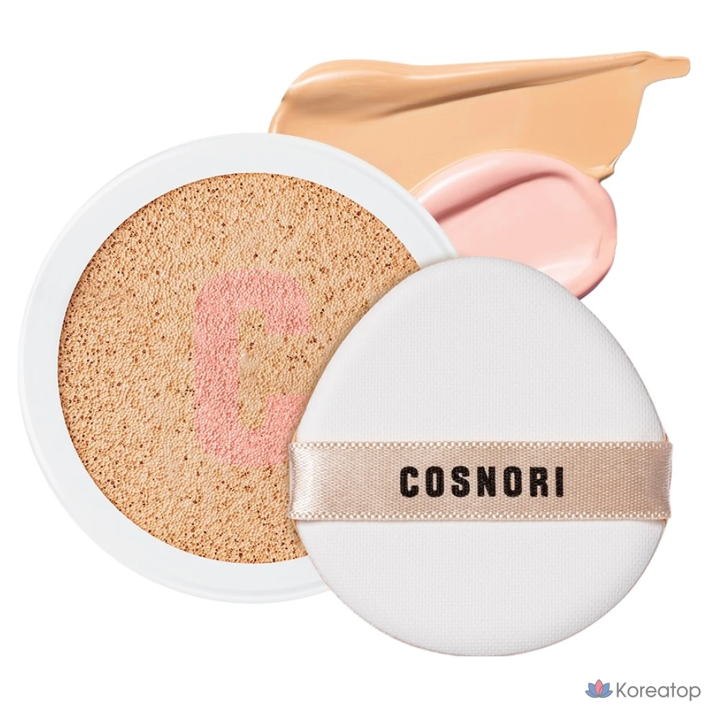 Кушон Cosnori Blossom Tone-up Cushion Clear SPF50+ PA++++ Refill, оттенок Pink Beige, 14 г, 1 шт.