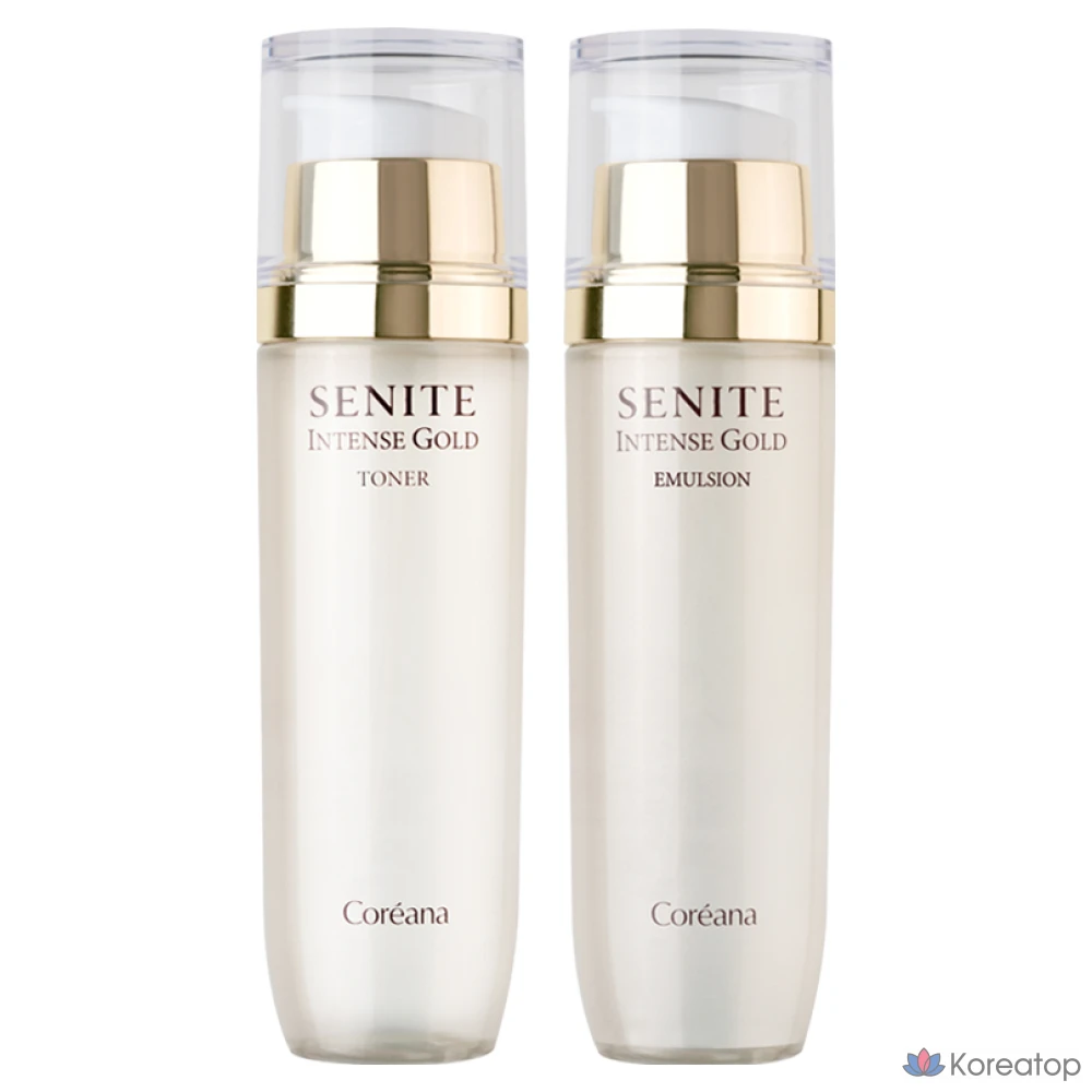 Набор для ухода Coreana Senite Intense Gold (Тонер + Лосьон), 1 шт.