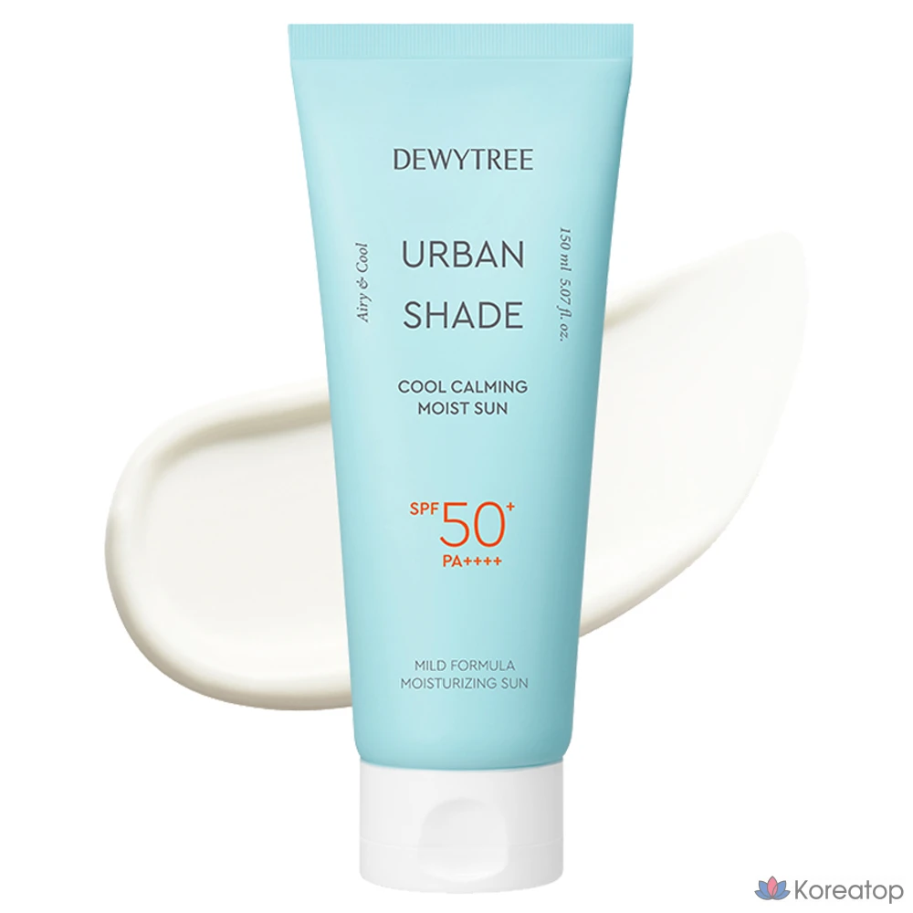 Солнцезащитный крем Dewytree Urban Shade Cool Calming Moisture Sun Cream SPF50+ PA++++, 150 мл, 1 шт.