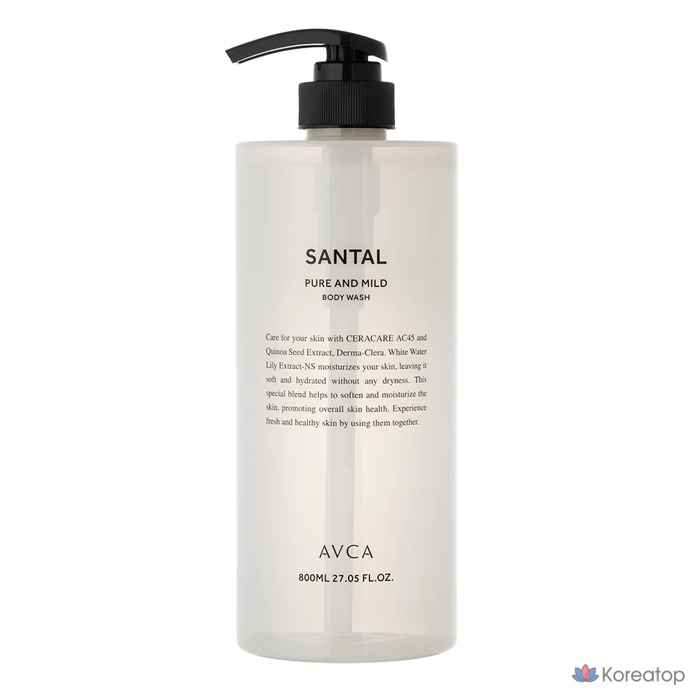 Гель для душа AVCA Pure &amp; Mild Body Wash, 800 мл, 1 шт.