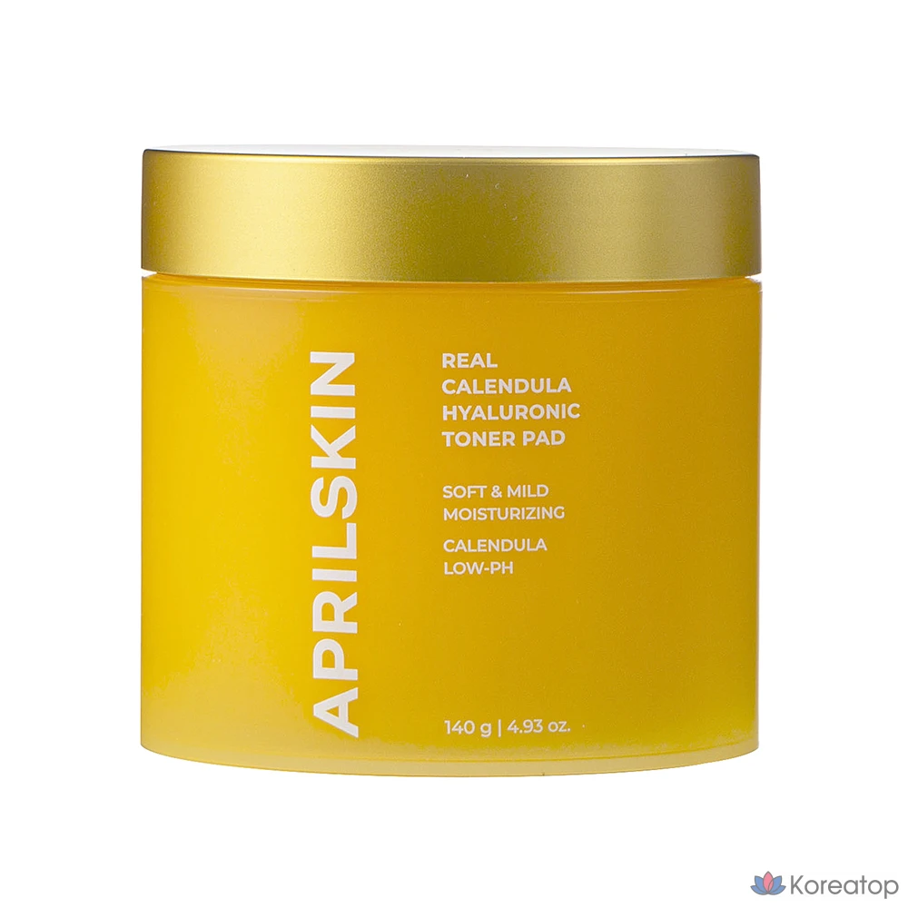Тонер-пэды APRILSKIN Real Calendula Hyaluronic Toner Pad, 60 шт.