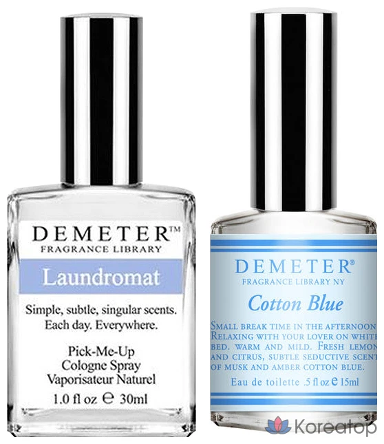 Набор для ухода Demeter Eau de Cologne 2-piece Set (Lundromat 30 мл + Cotton Blue 15 мл), 1 шт.