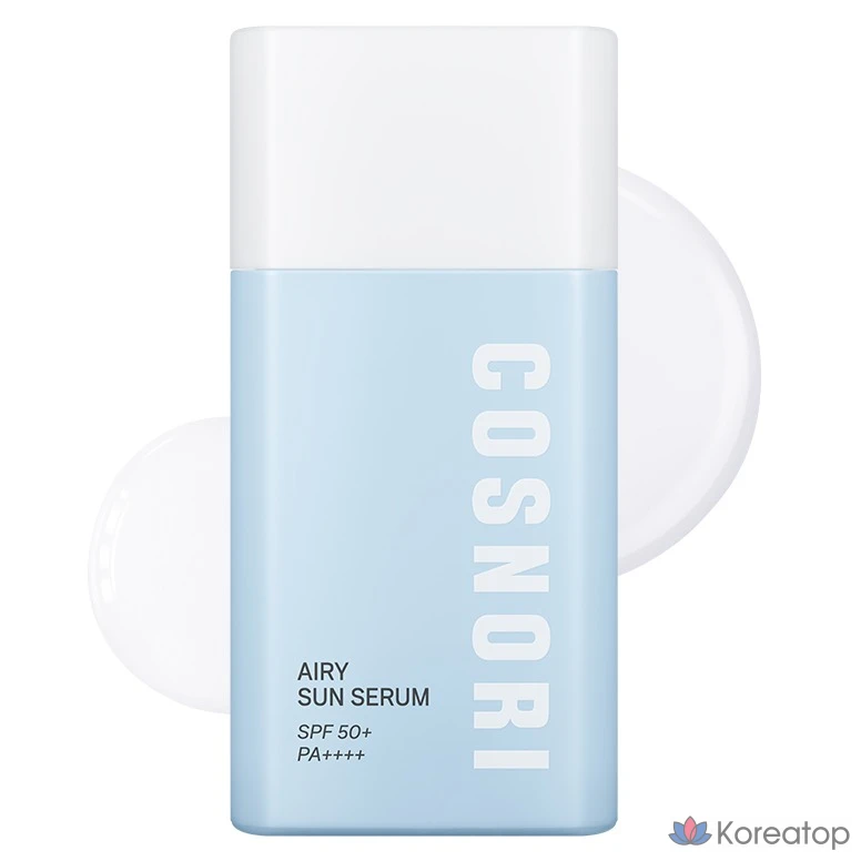 Солнцезащитный крем-сыворотка Cosnori Airy Sun Serum SPF50+ PA++++, 50 мл, 1 шт.