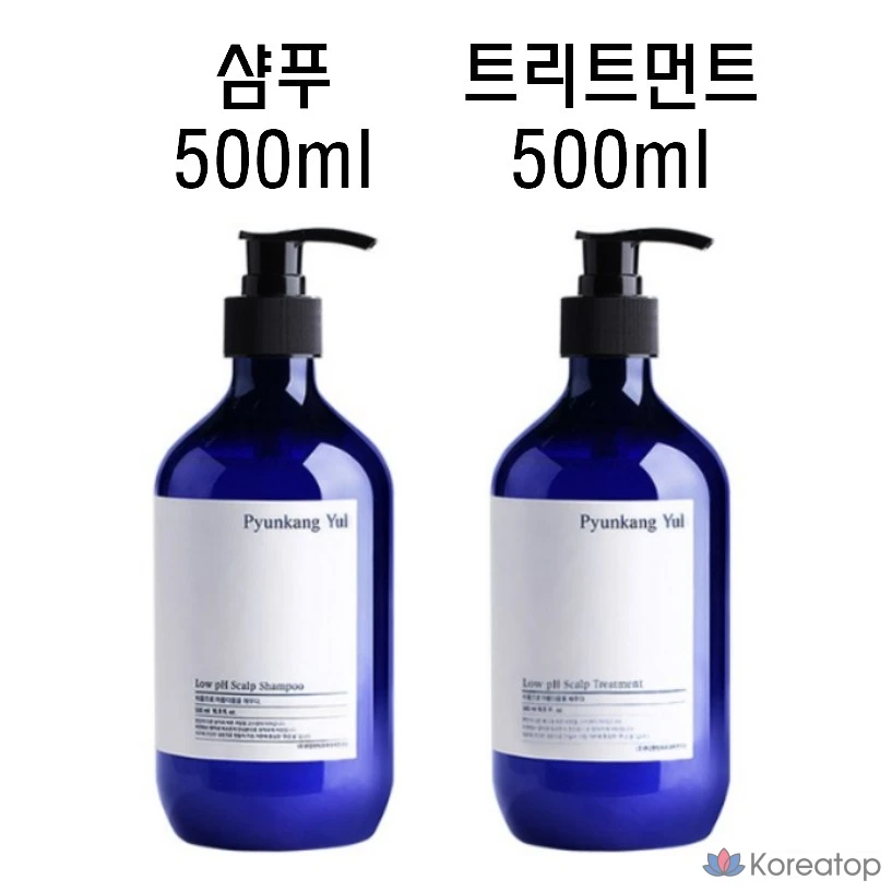 Набор для ухода Pyunkang Yul Low pH Scalp Care Shampoo 500ml + Treatment 500ml Set, 4 шт.