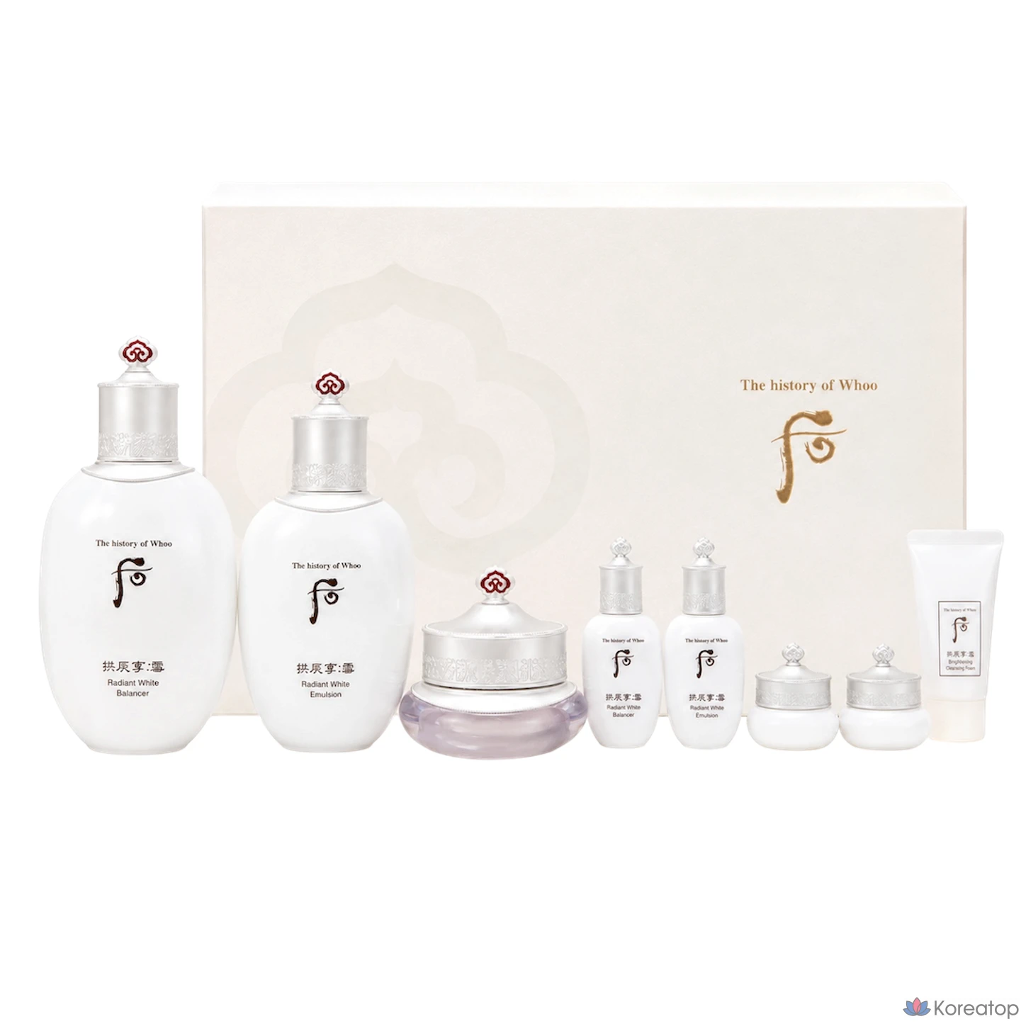 Набор для ухода THE HISTORY OF WHOO Gongjinhyang Seol Whitening Basic Cosmetics Set, 1 шт.