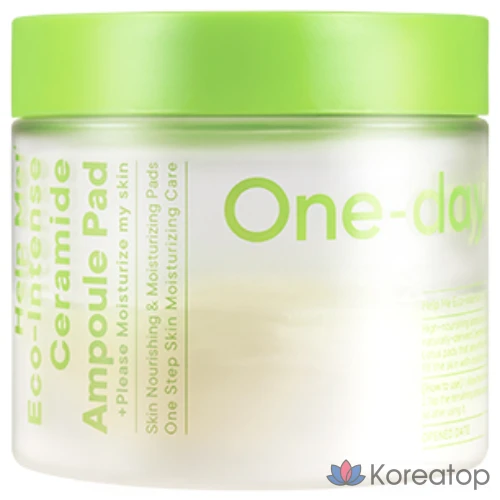 Пилинг-пэды One-Day's You Help Me Eco Intense Ceramide Ampoule Pad, 160 мл, 1 шт.