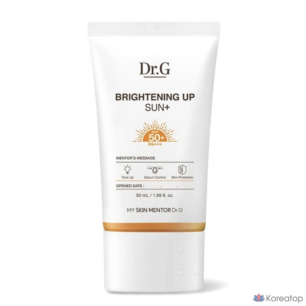 Dr. G Осветляющий крем для загара с SPF50+ PA+++, 50 мл, 1 шт