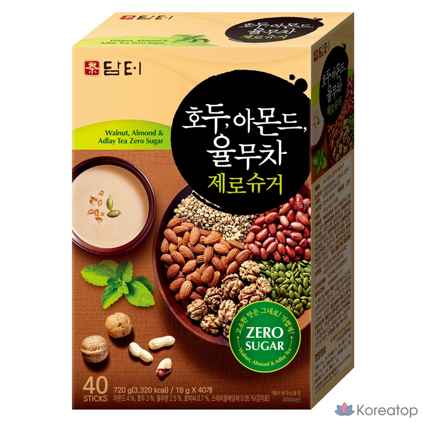 Чай Damtuh Walnut Almond Job's Tears Tea Zero Sugar, 18 г, 40 шт.