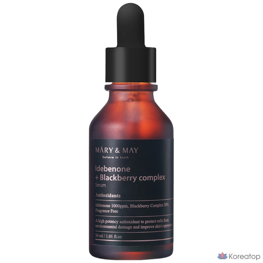 Сыворотка Mary&amp;May Idebenone + Blackberry Complex Serum, 30 мл, 1 шт.