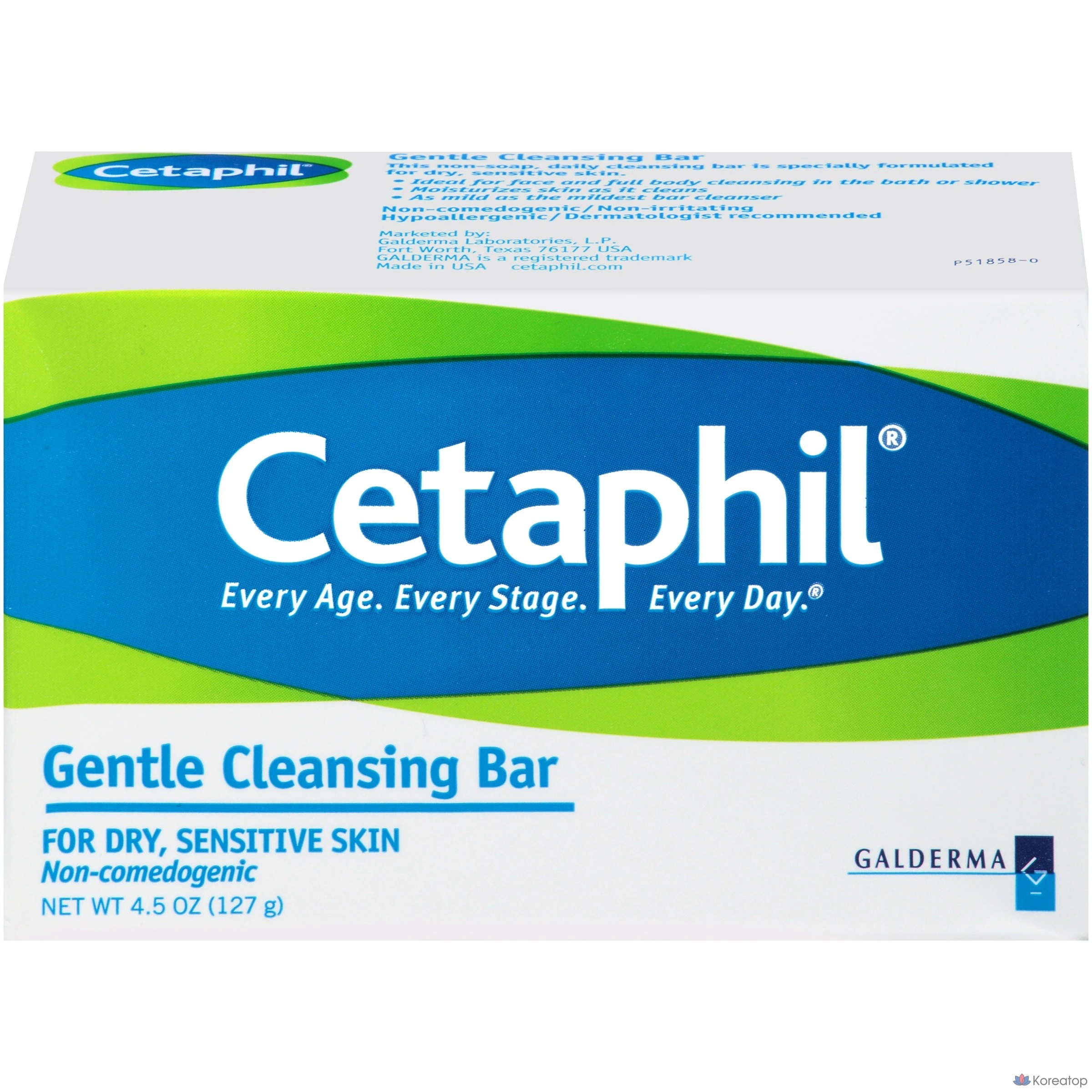 Очищающий брусок Cetaphil Gentle Cleansing Bar, 127 г, 1 шт.