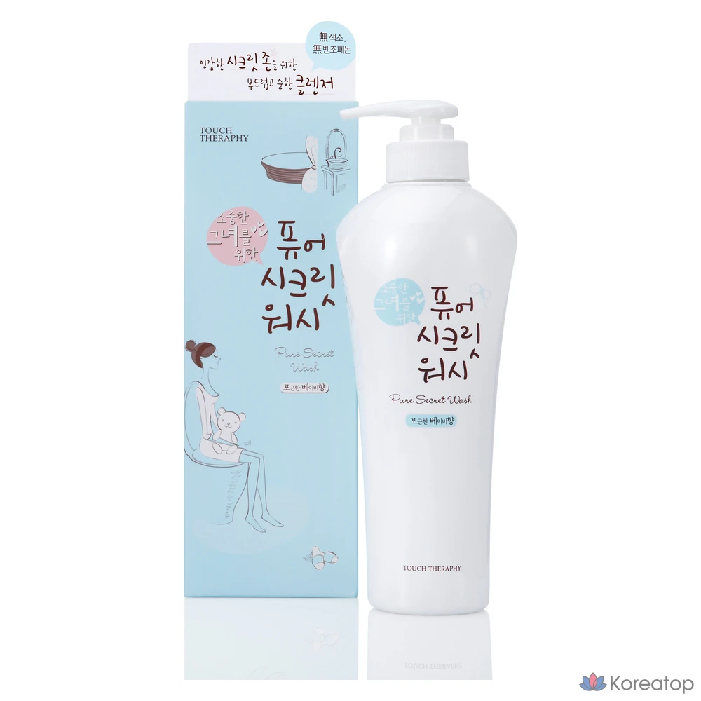 Гель для интимной гигиены KWAILNARA Pure Secret Wash, аромат Baby, 500 мл, 1 шт.