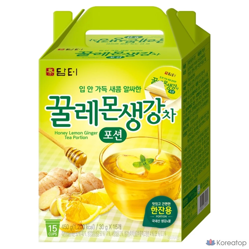 Чай Damtuh Honey Lemon Ginger Tea Portion, 30 г, 15 шт.