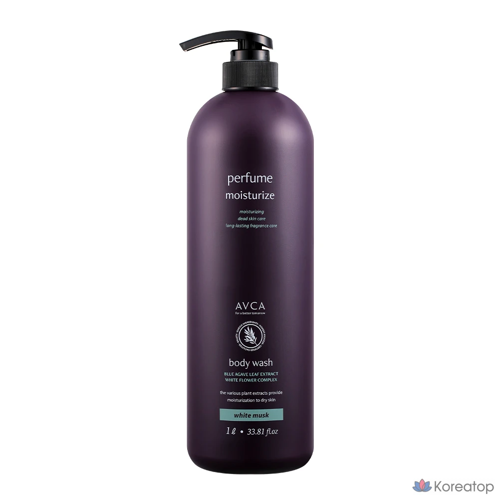 Гель для душа AVCA Perfume Body Wash White Musk, 1 л, 1 шт.