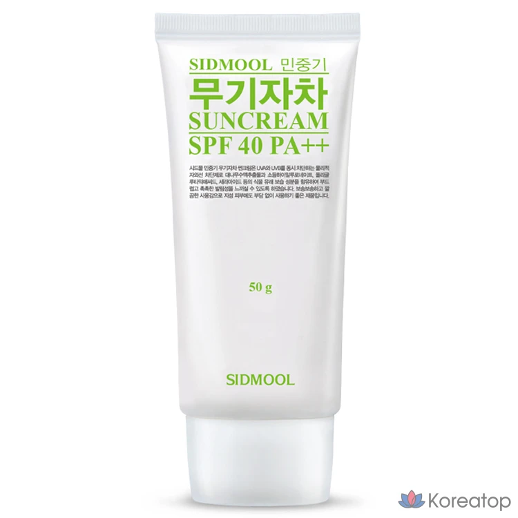 Солнцезащитный крем Sidmool Minjunggi Physical Sunscreen SPF40 PA++, 50 г, 1 шт.