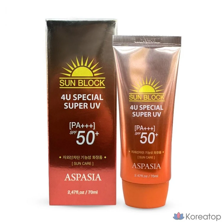 Солнцезащитный крем Ekel Aspasia 4U Special Super UV Sunblock, 70 мл, 1 шт.