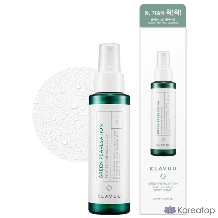 Тонер для тела Klavuu Green Purification Tea Tree Care Body Spray, 100 мл, 1 шт.