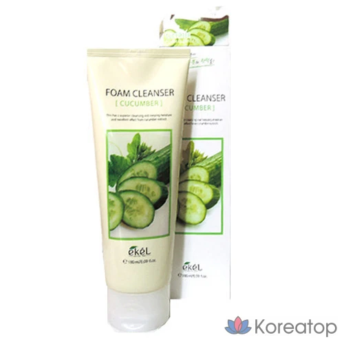 Очищающая пенка Ekel Cucumber Foam Cleanser, 180 мл, 1 шт.