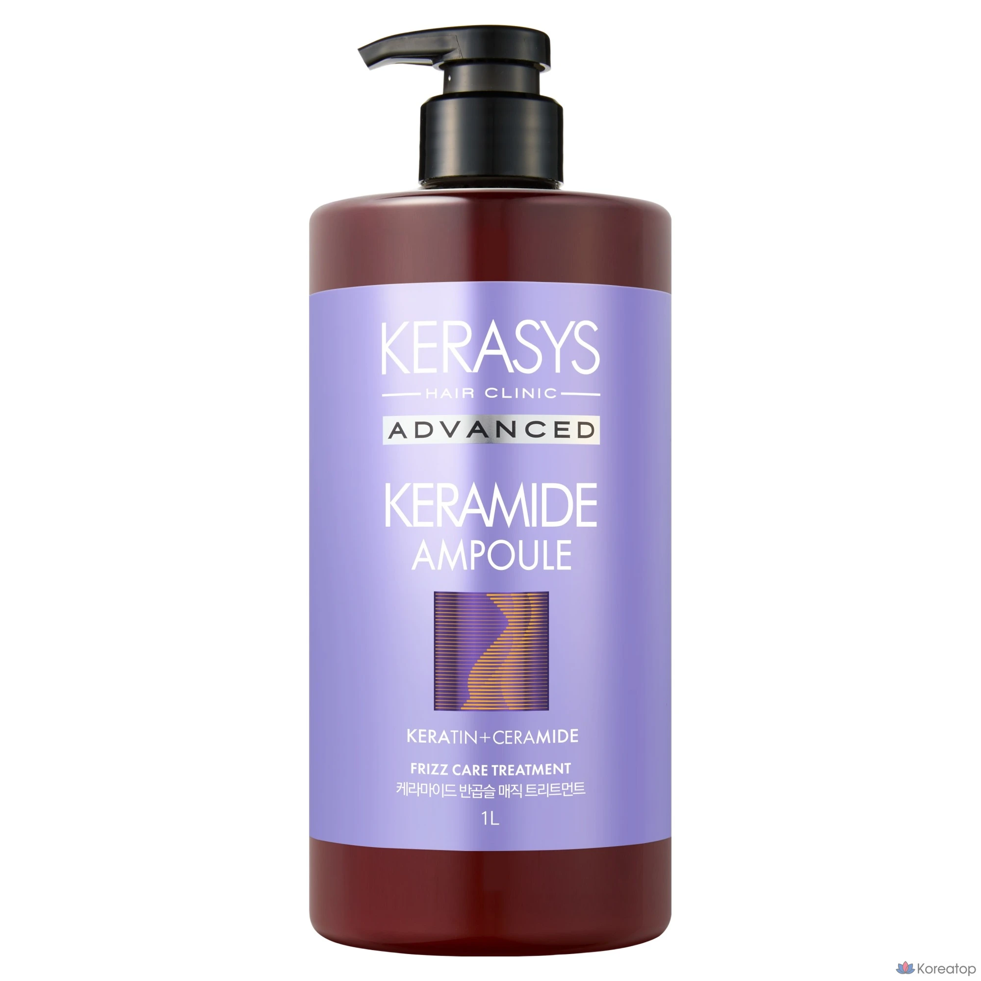 Кондиционер-уход KeraSys Keramide Curly Hair Damage Clinic Treatment, 1 л, 1 шт.
