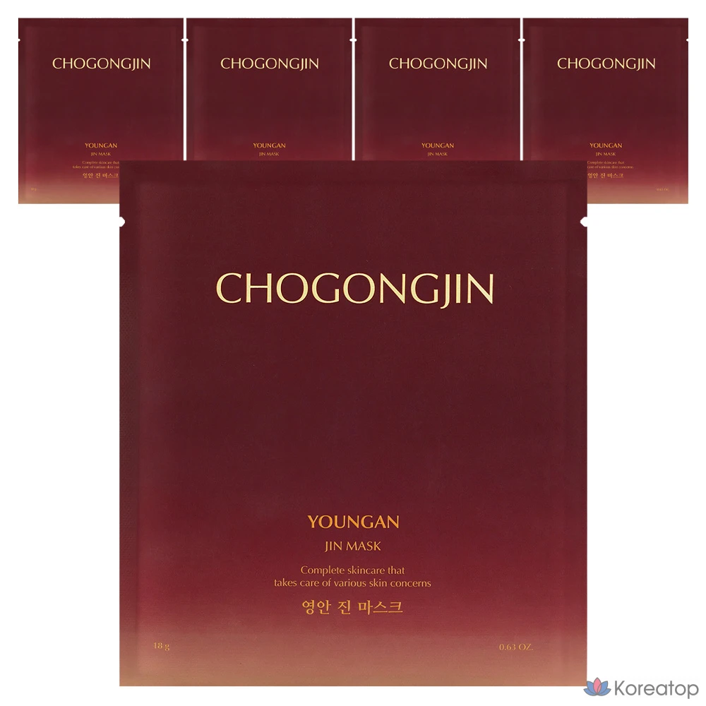 Тканевая маска для лица Chogongjin Youngan Jin Mask, 18 г, 5 шт.