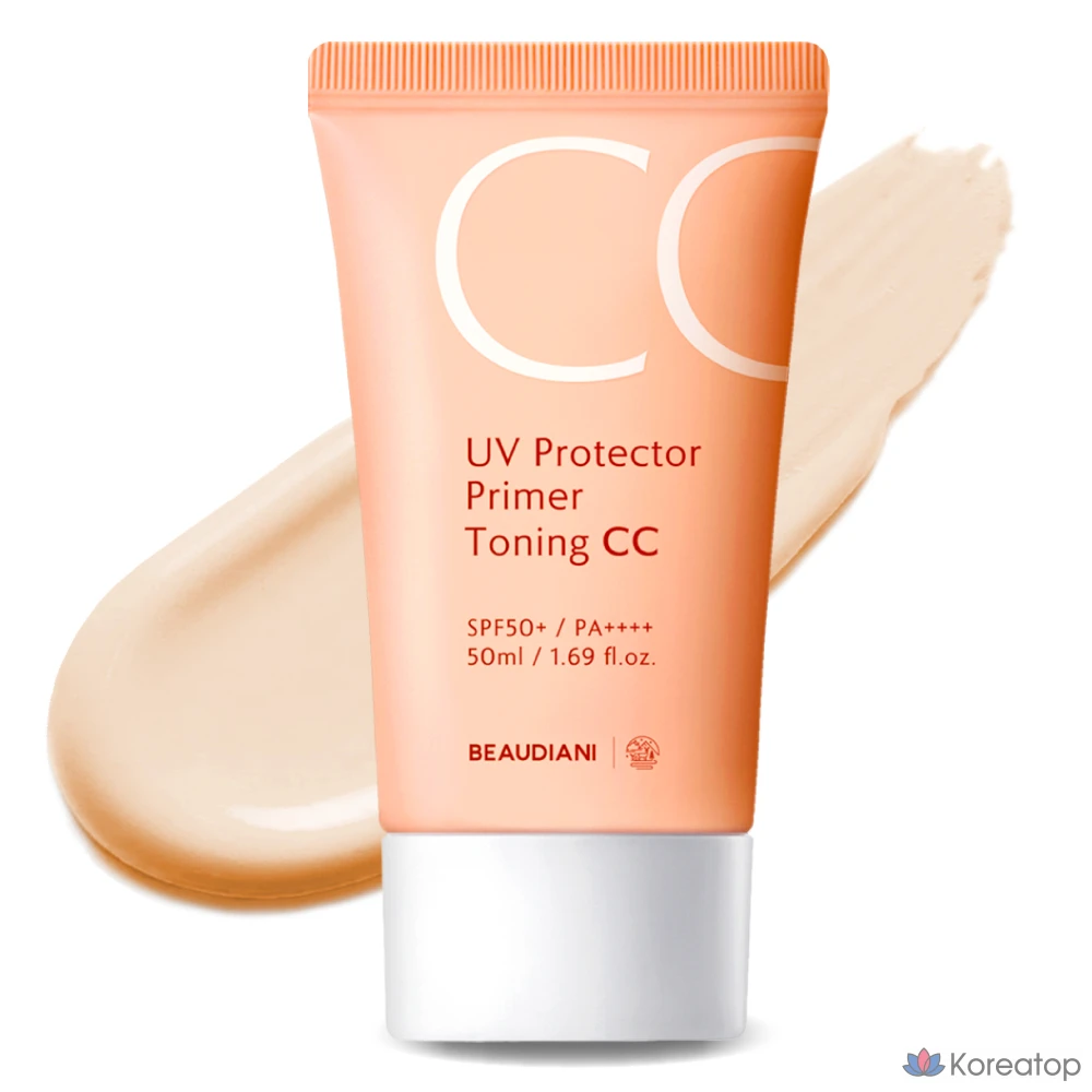 Солнцезащитный крем Beaudiani UV Protector Primer Toning CC Cream SPF50+ PA++++, 50 мл, 1 шт.