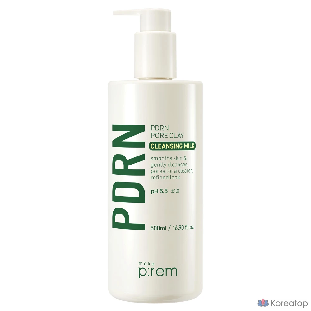 Очищающее молоко MAKE P:REM PDRN Pore Clay Cleansing Milk, 500 мл, 1 шт.