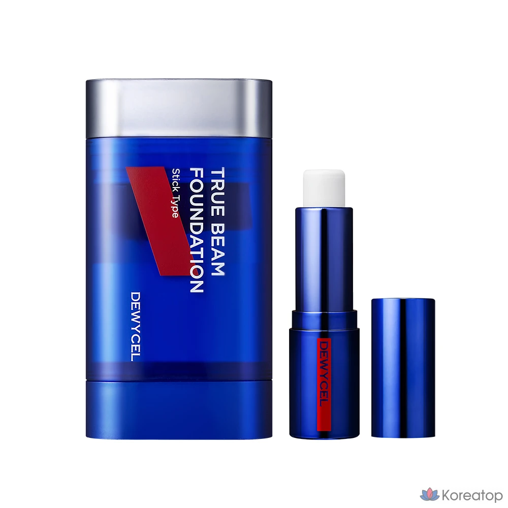 Набор для ухода DEWYCEL Homme True Beam Stick&Brush Foundation SPF50+ PA++++ Color Lip Balm 01 Core Balm 4g, 1 шт.