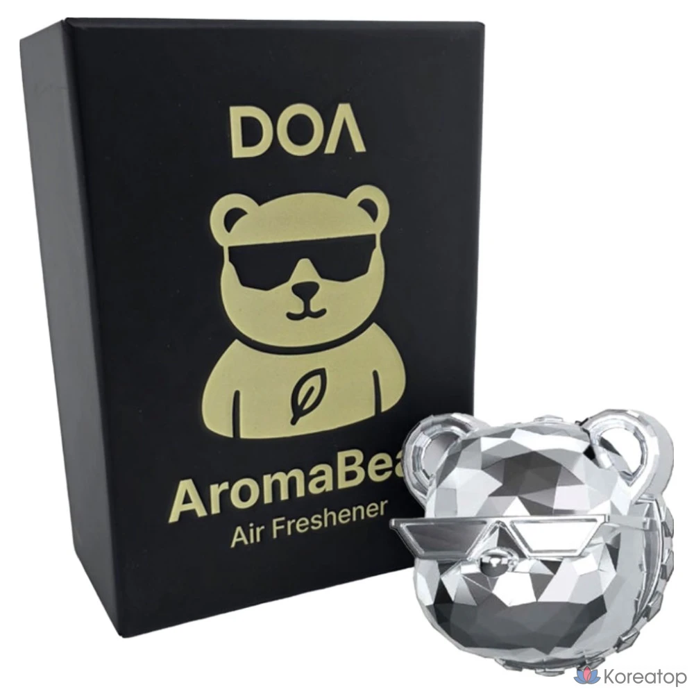 Ароматизатор для автомобиля DA99 Aroma Bear, Chrome Silver Ylang Ylang, 1 шт.