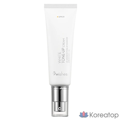 Тон-ап крем 9wishes Vegan Tone-up Cream SPF21, оттенок White, 50 мл, 1 шт.
