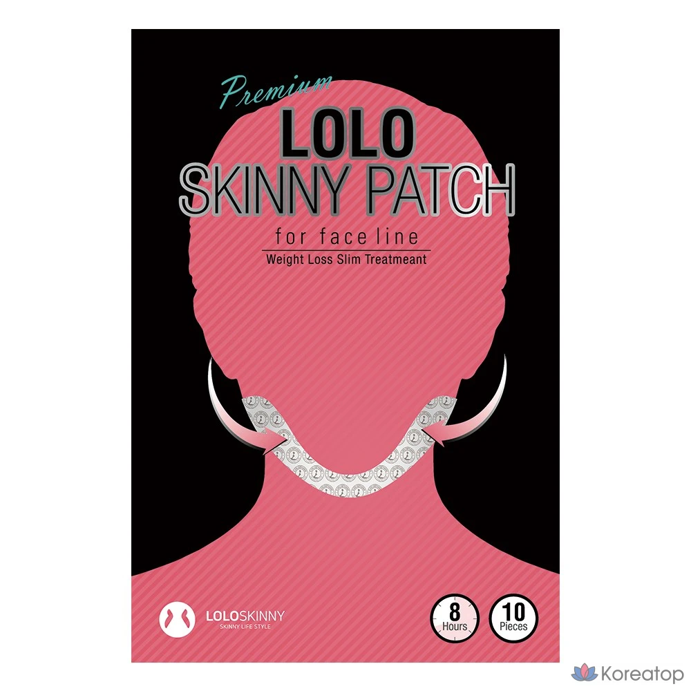 Патчи для лица LOLO SKINNY Black Edition Face Diet Patch, 10 шт.