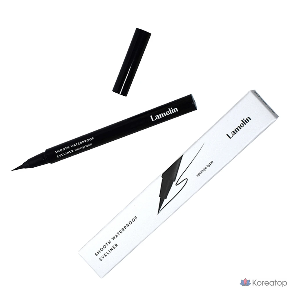 Айлайнер Lamelin Smooth Waterproof Eyeliner, оттенок Black, 0.5 г, 1 шт.