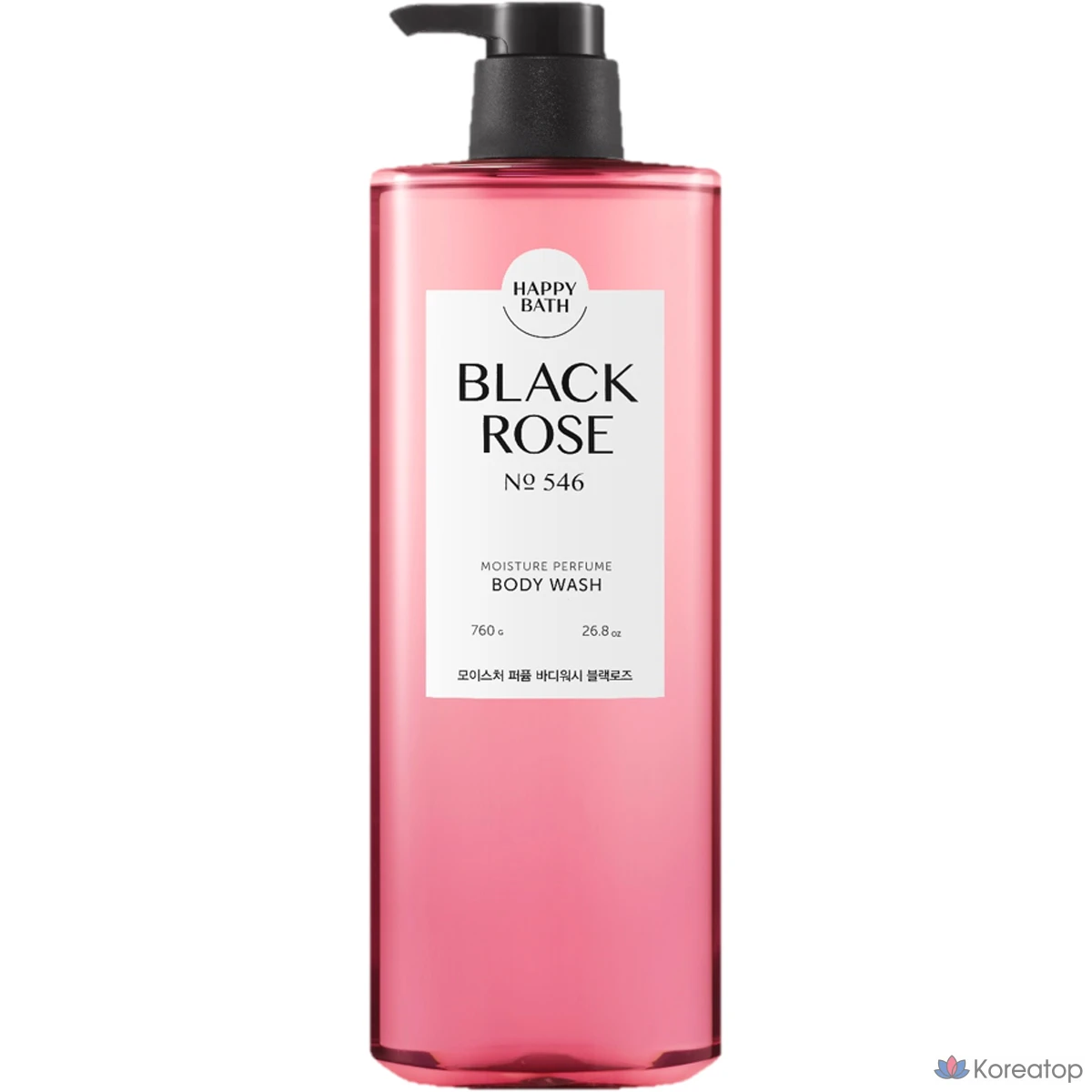 Гель для душа Happy Bath Moisture Perfume Body Wash, аромат Black Rose, 760 г, 1 шт.