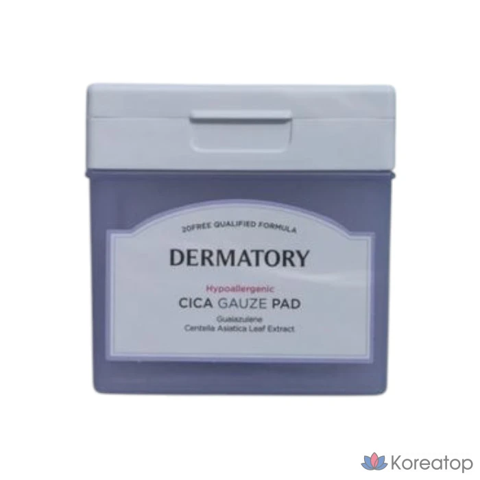 Пэды Dermatory Hypoallergenic Cica Gauze Pad AD, 50 шт., 160 мл