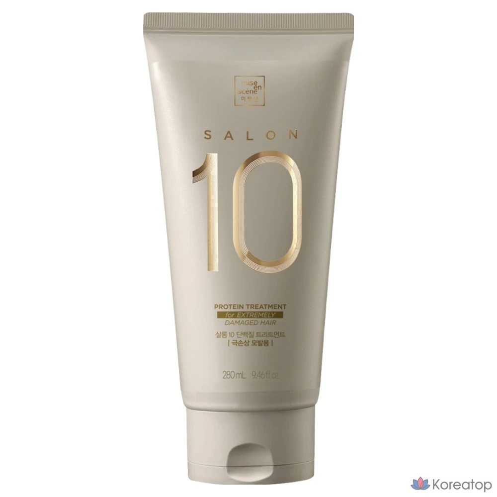 Кондиционер-ополаскиватель для волос Mise en Scene Salon 10 Protein Extreme Damage Hair Treatment, 280 мл, 1 шт.
